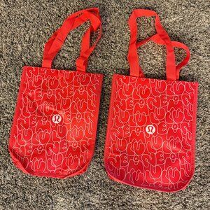 Set of 2 Small Lululemon Shopping Bags